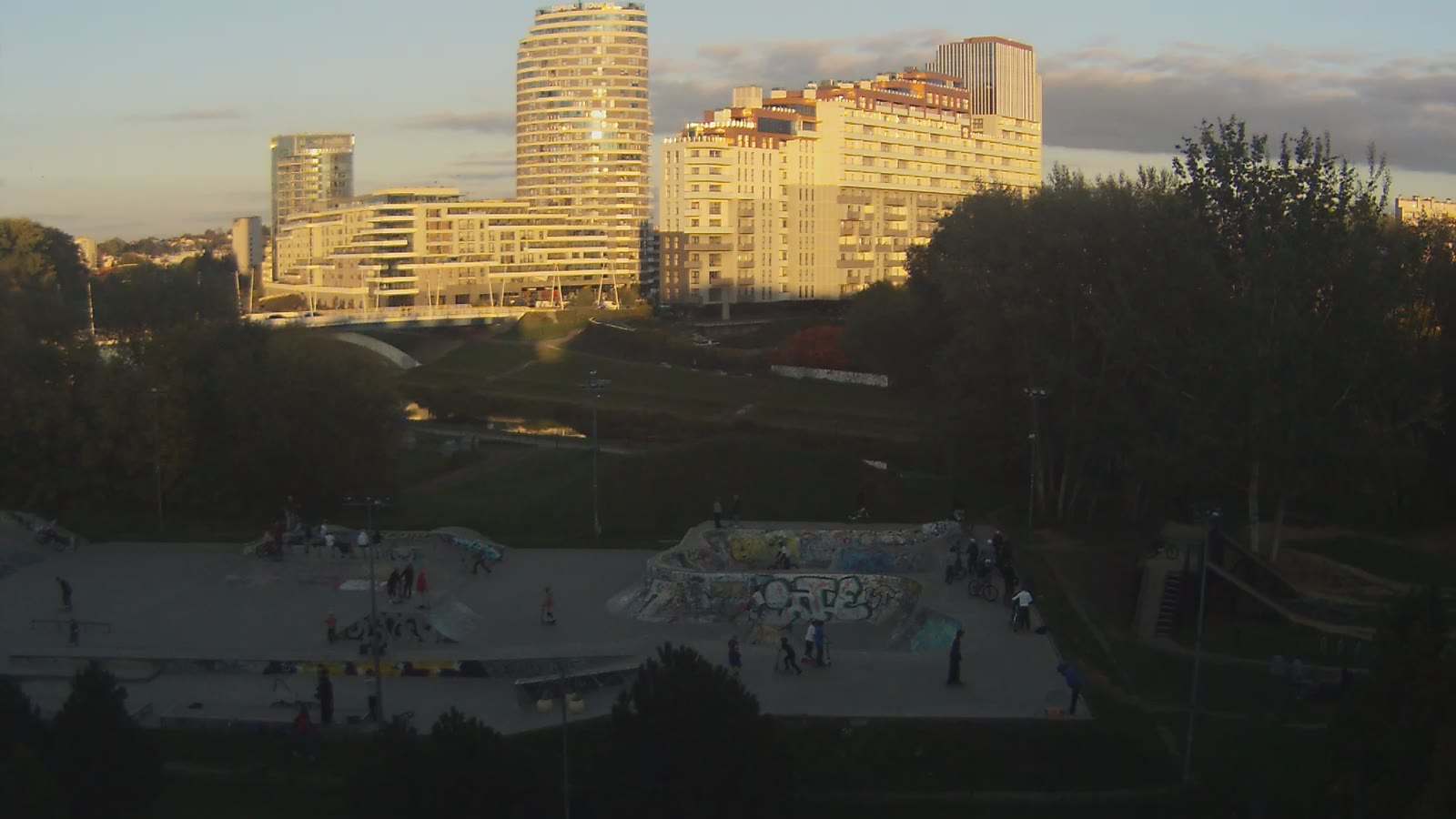 Widok z kamery Skatepark w Rzeszowie